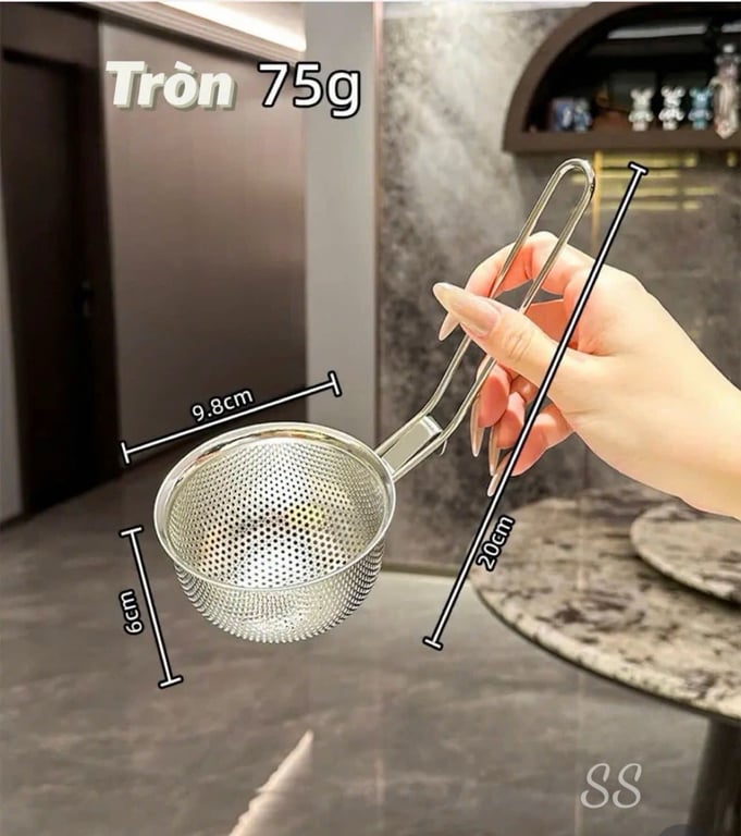 Muôi Thìa Thủng Nhúng Lẩu Inox 304 xịn đét