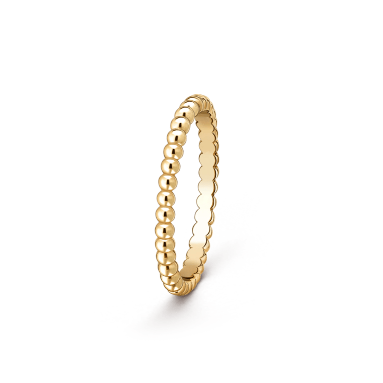 Perlée pearls of gold ring, small model