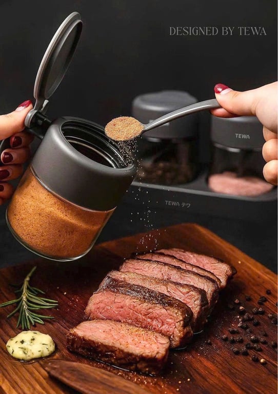 SET 3 LỌ THỦY TINH ĐỰNG GIA VỊ TEWA JAPAN – CAO CẤP & THANH LỊCH