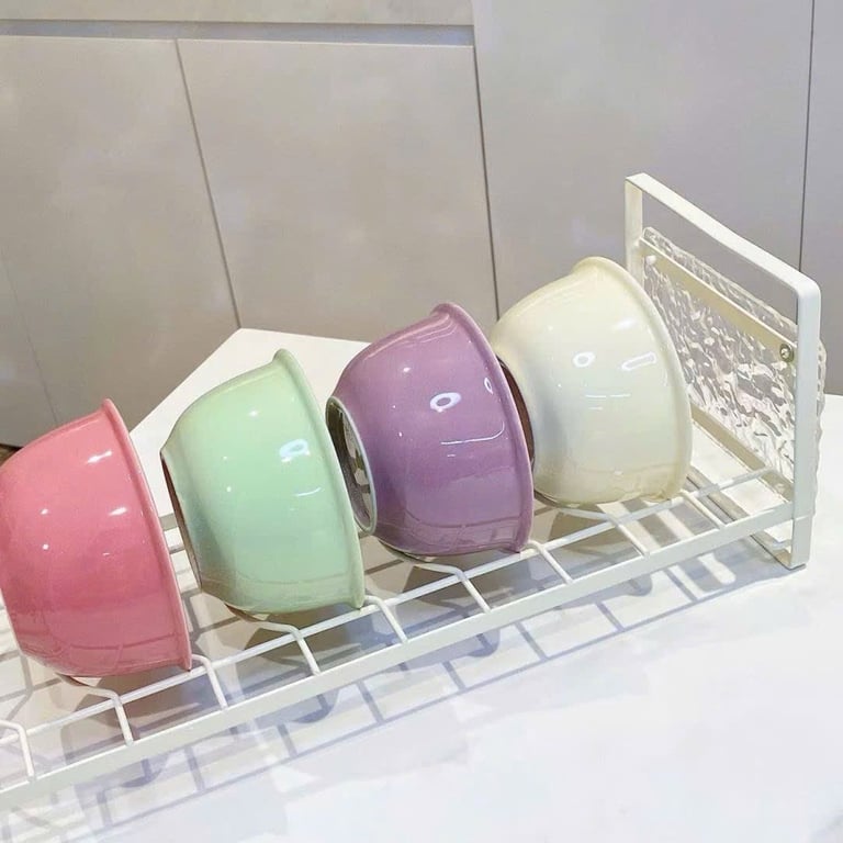 SET 4 BÁT + 4 THÌA SỨ MIX MÀU SIÊU XINH