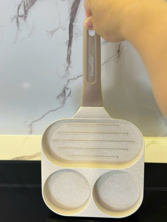 Chảo 3 ngăn Casabeni chính hãng Hàn Quốc