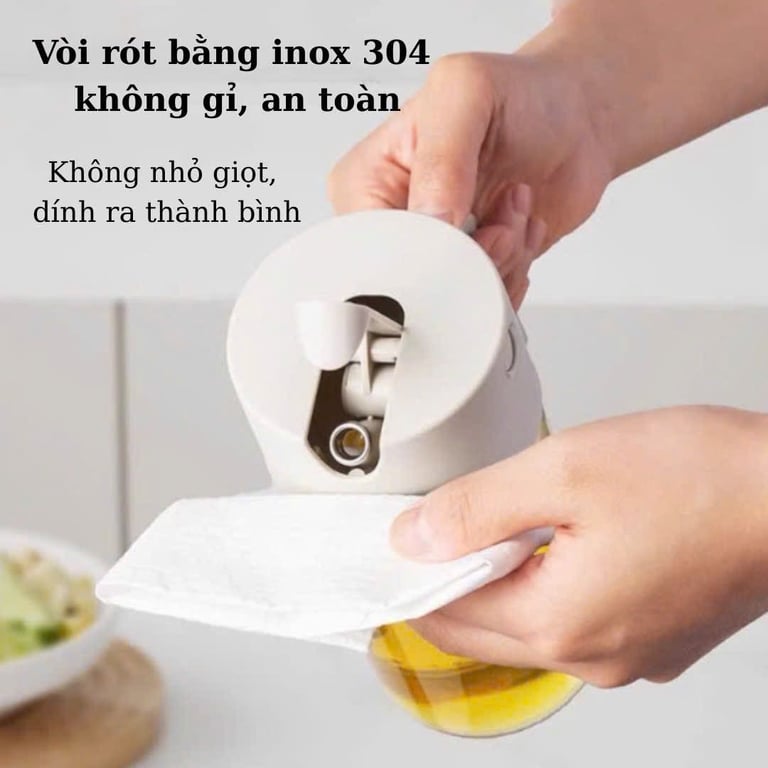 Bình đựng và rót dầu thủy tinh xuất Nhật GHA904 500ml