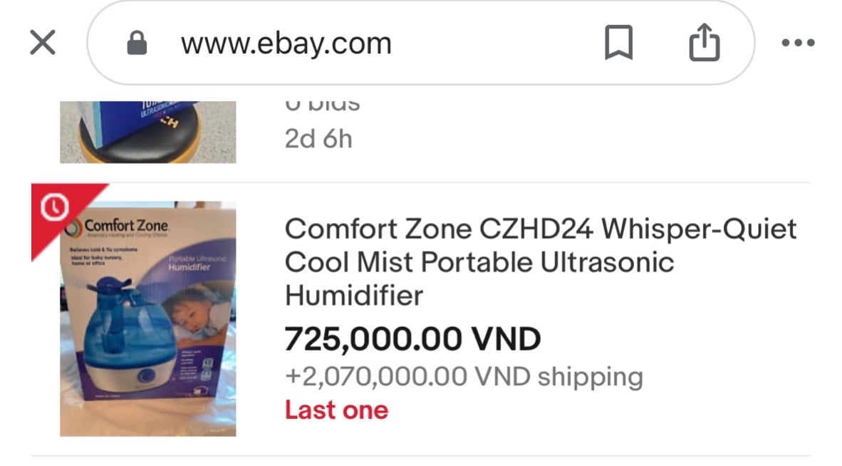 Máy tạo ẩm chính hãng Comfort Zone