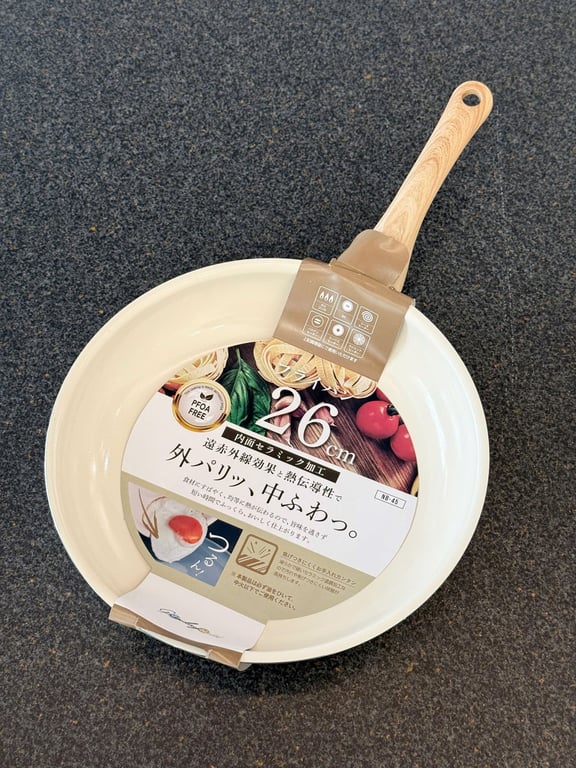 Chảo chống dính ceramic Kakusee Nhật Bản size 20 sâu-22 cạn