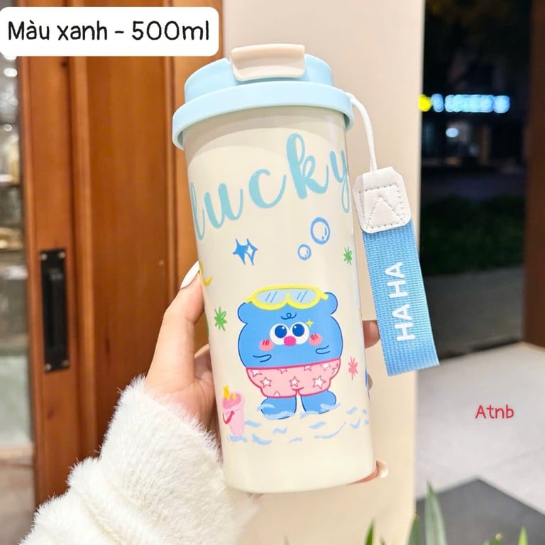 CỐC GIỮ NHIỆT HOẠ TIẾT CUTE 500ml