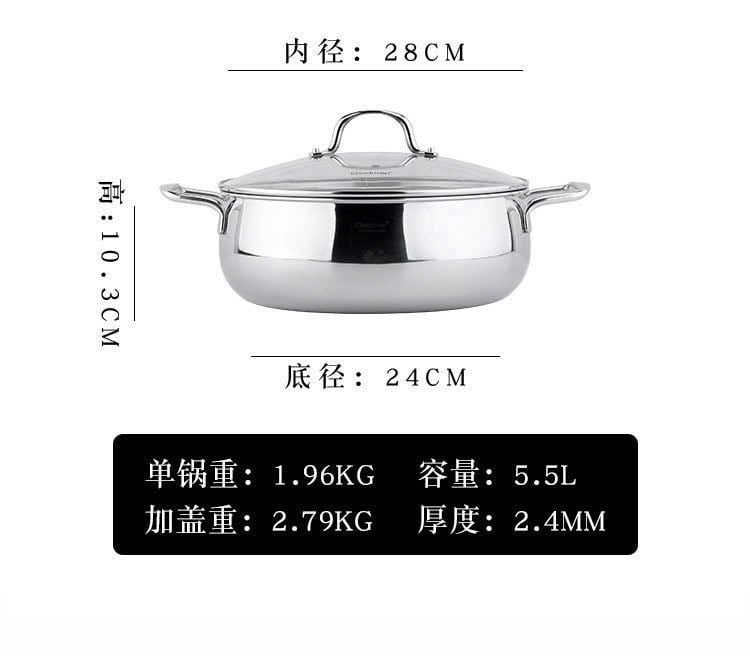 Nồi lẩu lùn Chockmen 28cm - CKM198