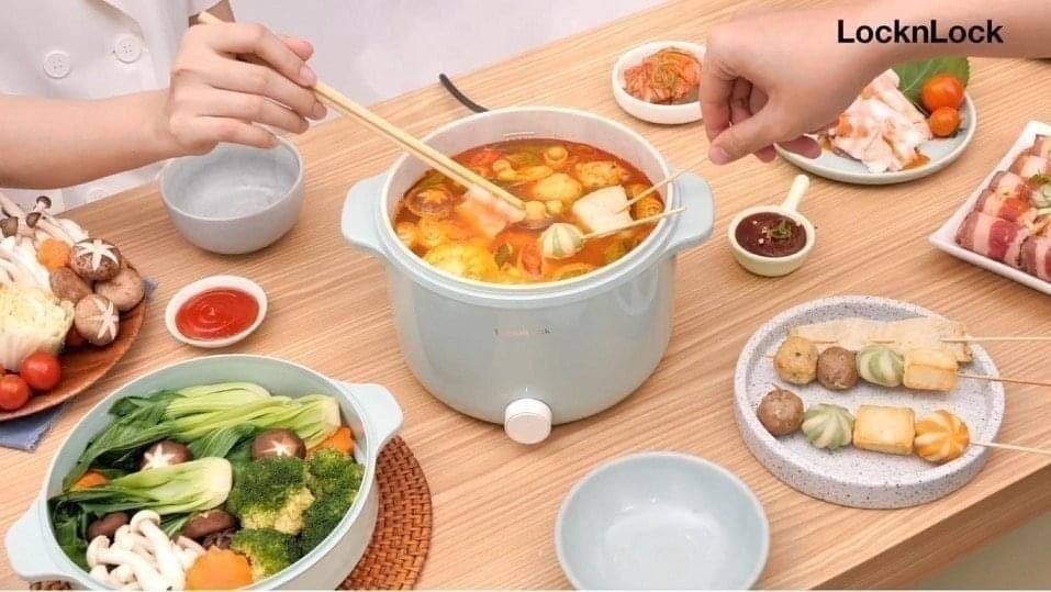 NỒI LẨU HẤP ĐIỆN ĐA NĂNG LOC&LOCK EJP156MIT 2L