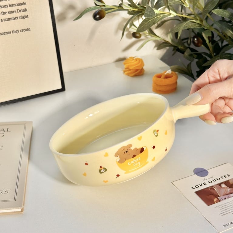 SET BÁT SỨ 3 MÓN HOẠ TIẾT CHÓ BÔNG XÙ ĐÁNG YÊU