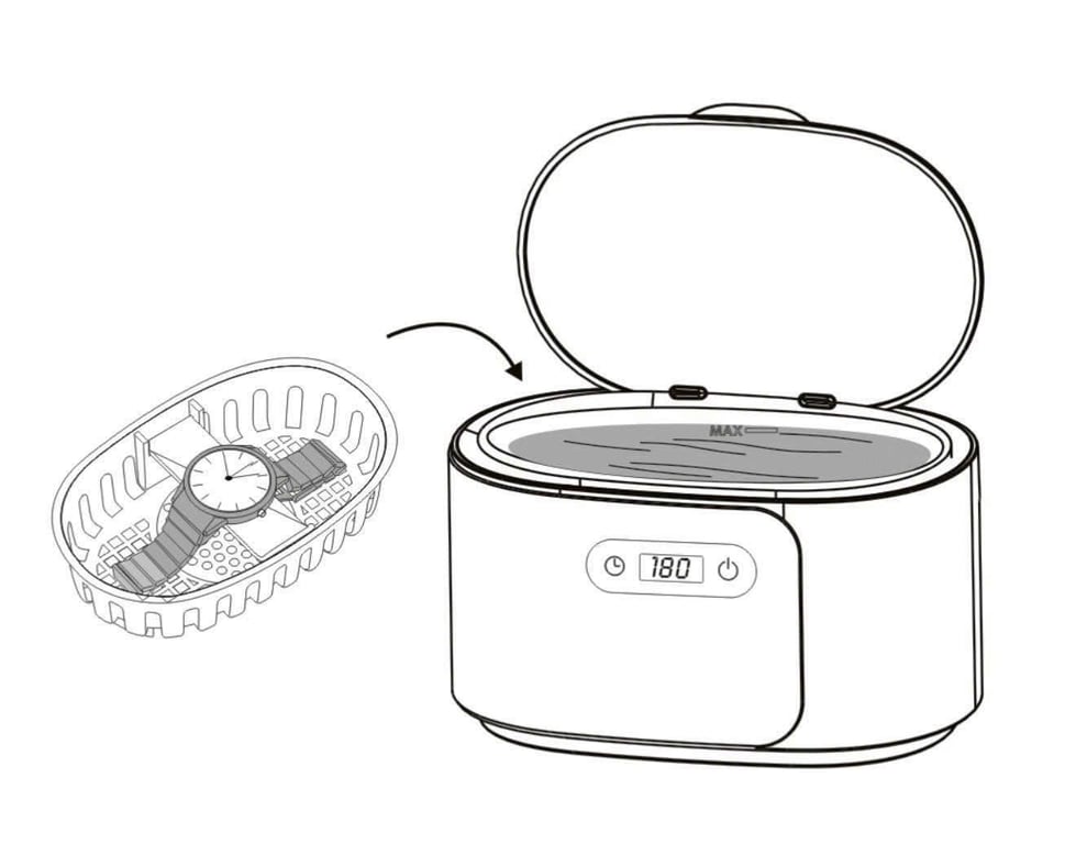 Máy làm sạch trang sức siêu âm 2Lock Korea thế hệ mới 2025.