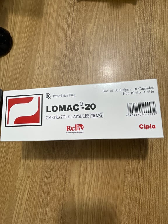 Omeprazol 20 h/100v lomac
