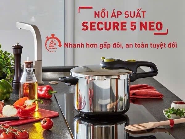 chiếc nồi áp suất tử Tefal 6 lít
