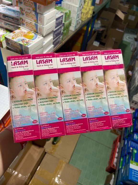 xịt mũi lasam hồng xịt mũi c/70ml