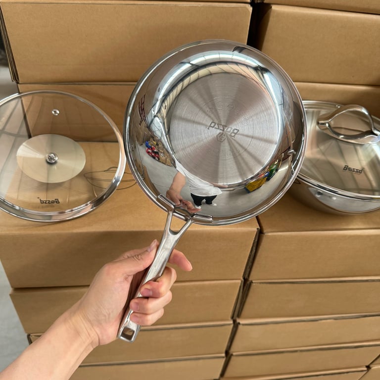 Chảo xào sâu lòng Bossd size 20cm BSD649, size 24cm BSD650