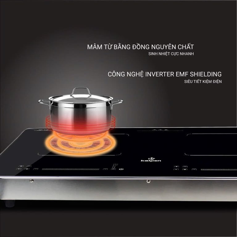 Bếp Từ Đôi Cao Cấp Kalpen Germany ICK-1666, Công Suất 4000W