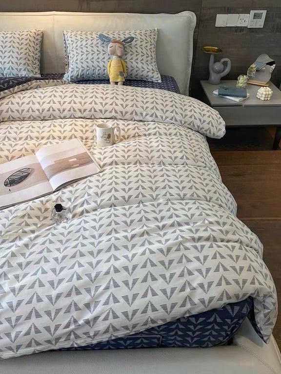 Set ga gối vỏ chăn dòng ga gối cotton living