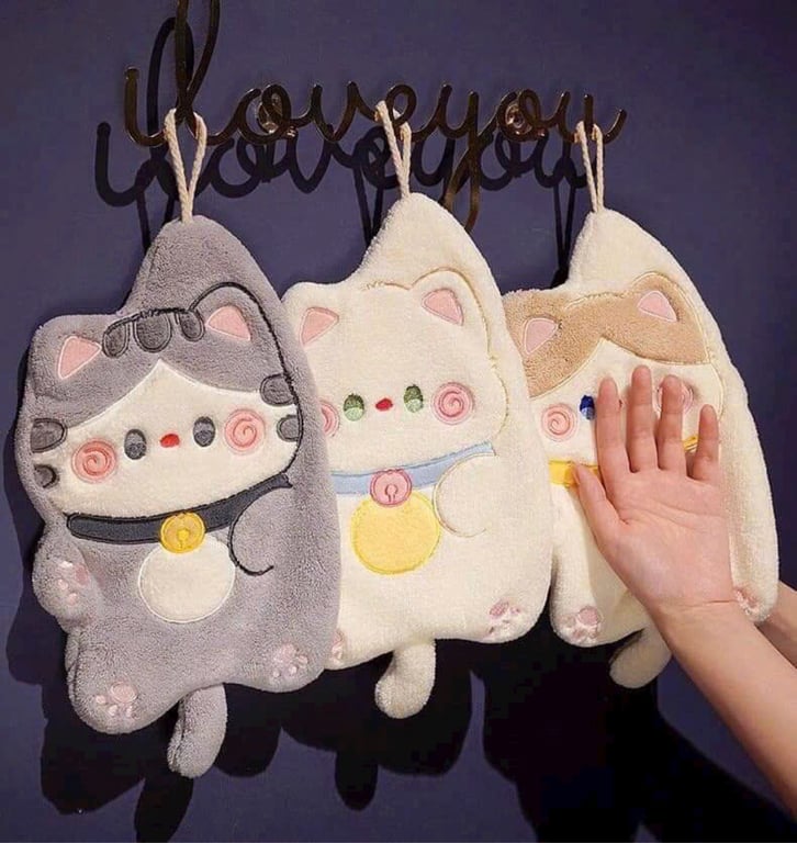 KHĂN LAU TAY TREO TƯỜNG HÌNH THÚ