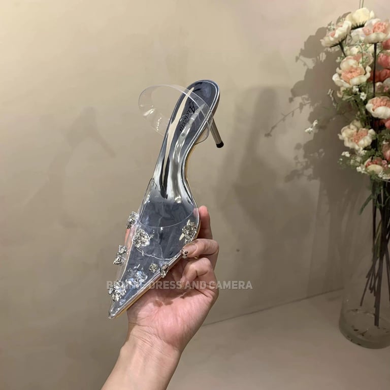 Guốc mica đá Louboutin likeauth
