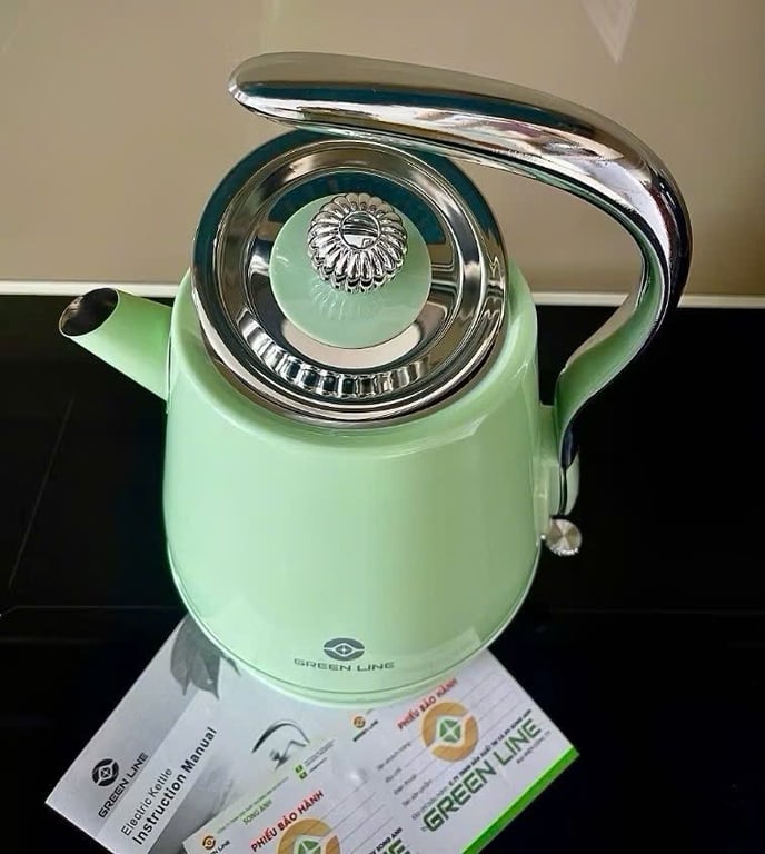 Ấm Siêu Tốc Inox 304 Cao Cấp GREEN LINE 1.8L