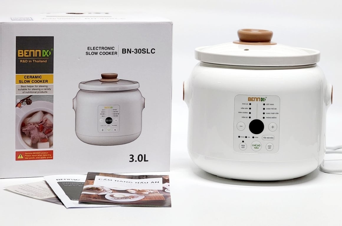 Nồi nấu chậm 3 Lít Bennix BN-30SLC