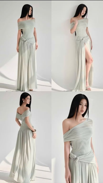 Váy dài sẻ chân