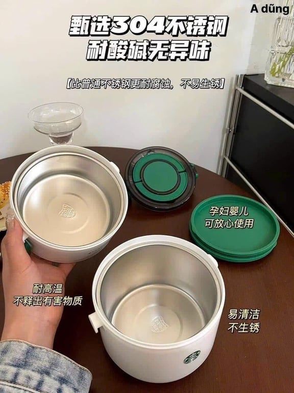 CẶP LỒNG STARBUCKS 2 TẦNG