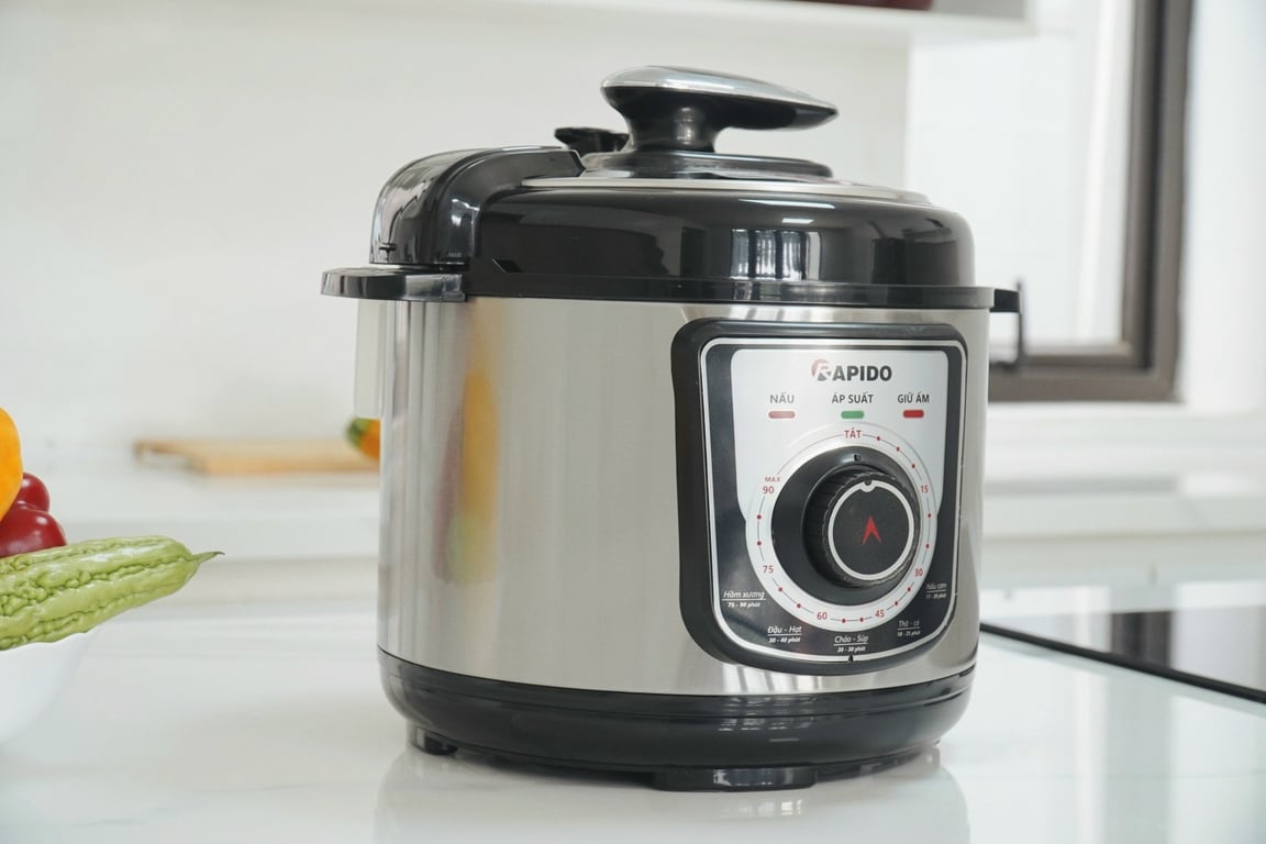 💥💥💥 NỒI ÁP SUẤT ĐIỆN ĐA NĂNG RAPIDO BẢN CƠ (NỒI ÁP SUẤT CƠ RAPIDO).