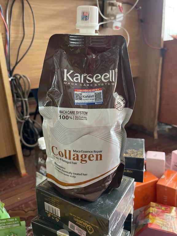 Hấp dầu tóc collagen karseell xịn gói/500mg
