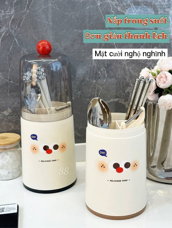 Ống Đựng Đũa Có Núm Cầm Tay