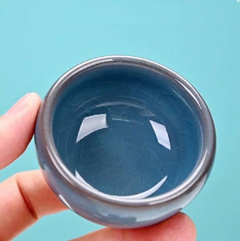 Bộ trà sứ men rạn cao cấp ( 1 ấm+ 4 chén) - GHA200