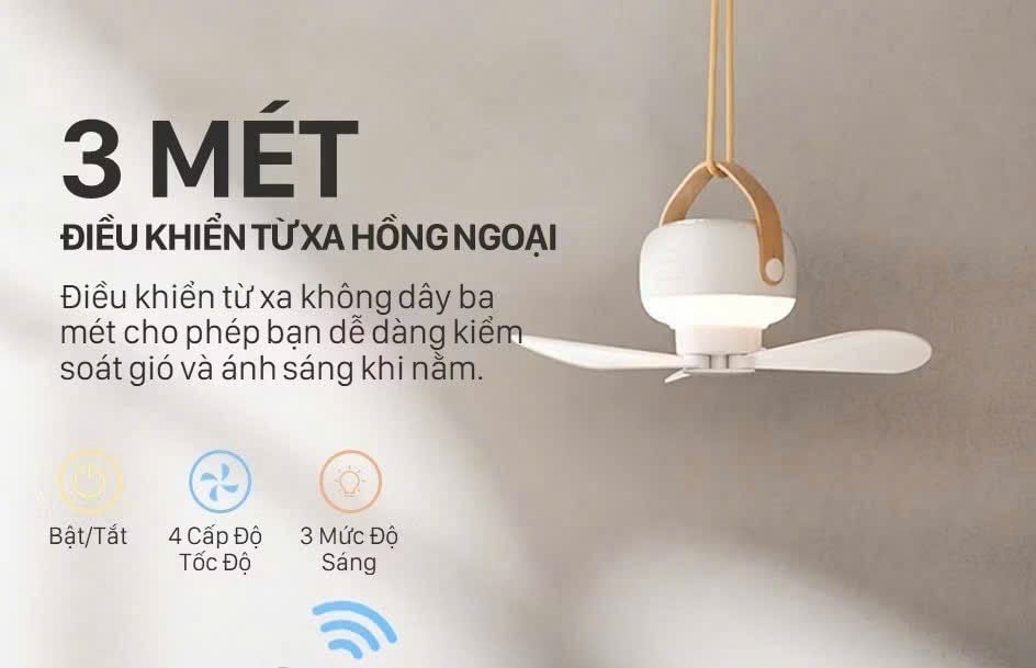 QUẠT TRẦN MINI 3 CÁNH