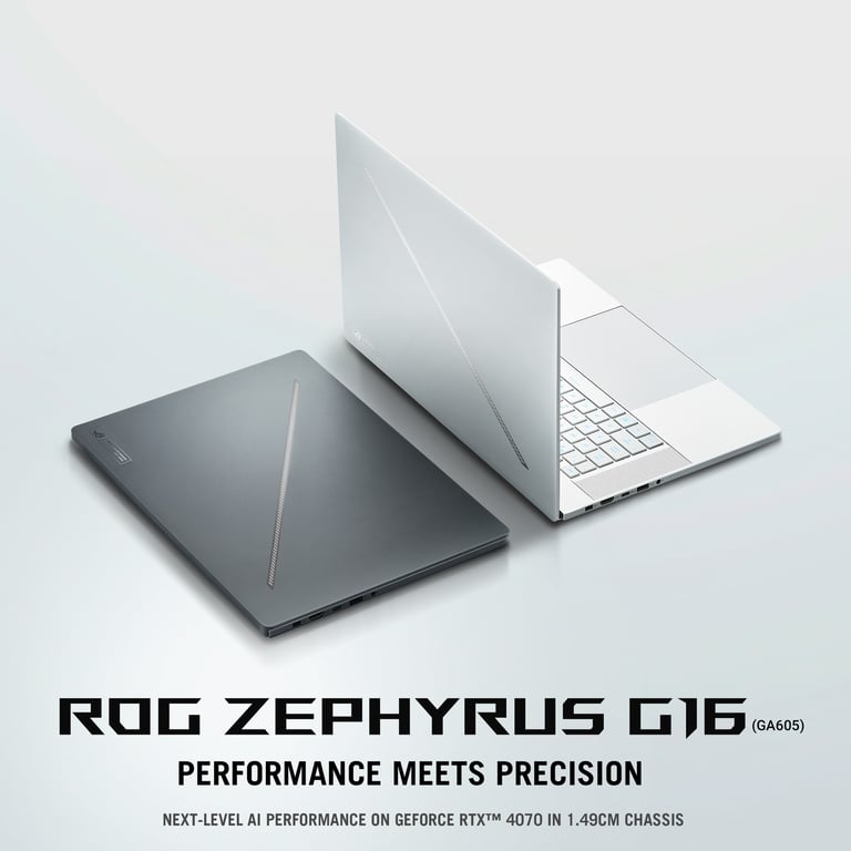 Laptop Asus Gaming ROG Zephyrus G16 GA605WI-QR090WS (AMD Ryzen AI 9 HX 370 | RTX 4070 8GB | 16 inch WQXGA | 32 GB | 1 TB | Win 11)