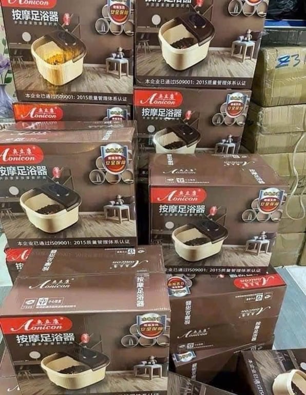 CHẬU NGÂM CHÂN MASSAGE CẮM ĐIỆN.