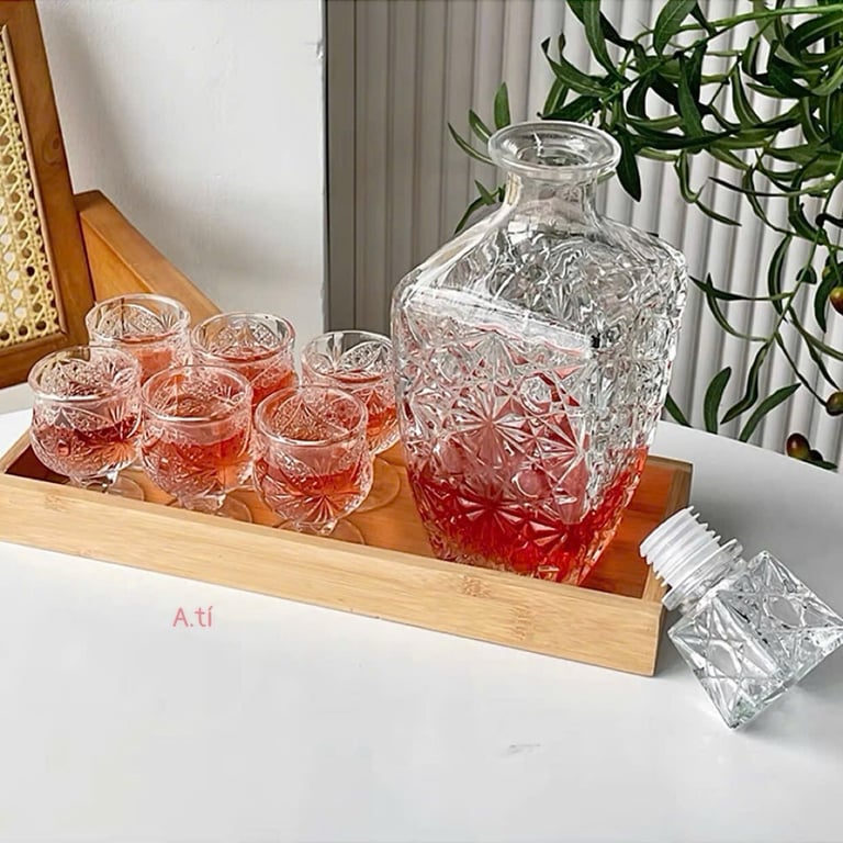 BỘ BÌNH THUỶ TINH KÈM 6 LY XINH XINH ❤️