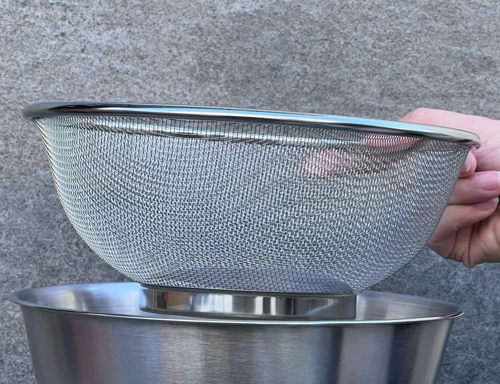 KBN64 - Rổ inox 22cm hàng nội địa Nhật