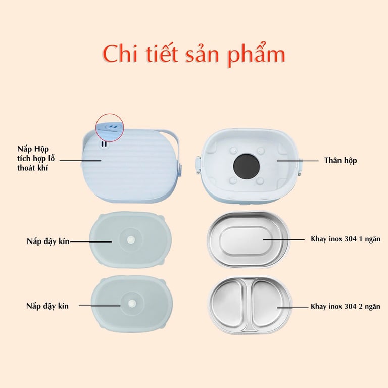 JD8360 - HỘP CƠM ĐIỆN VĂN PHÒNG CAO CẤP JIDOSA 1L 270W