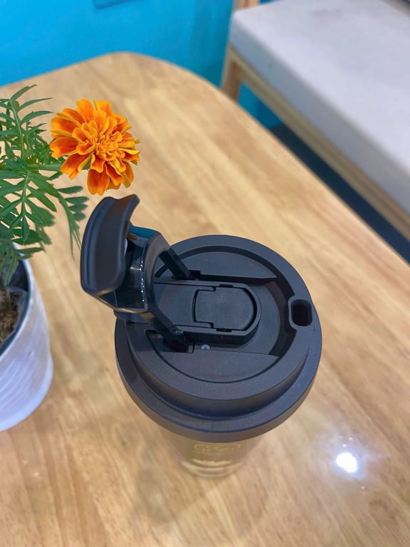 CỐC GIỮ NHIỆT HOẠ TIẾT HOA HƯỚNG DƯƠNG INOX 316 500ML 2GOOD