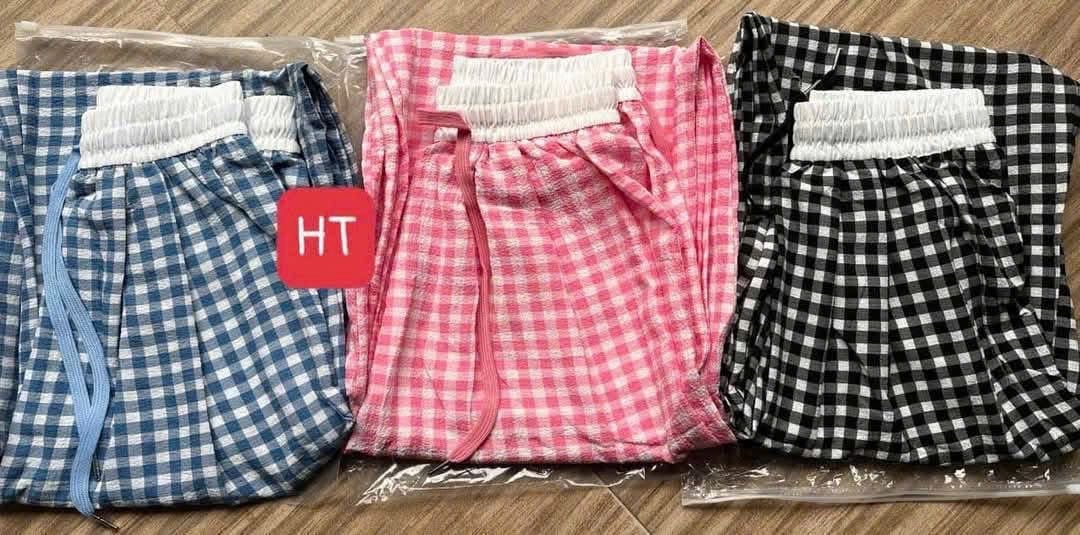 Quần karo đũi mùa hè