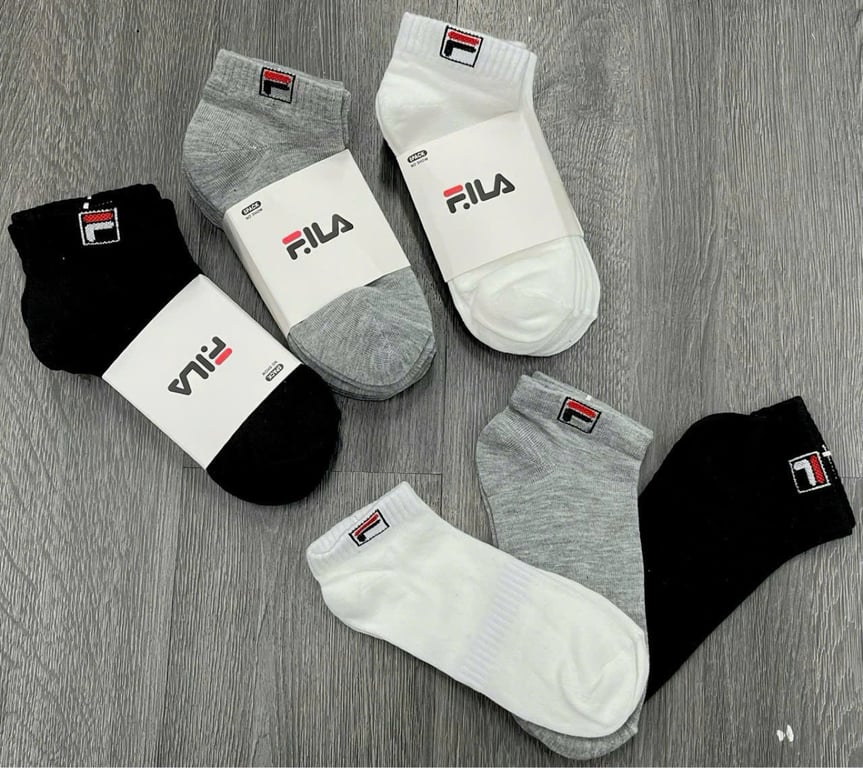 SET 5 ĐÔI TẤT FILA CỔ NGẮN