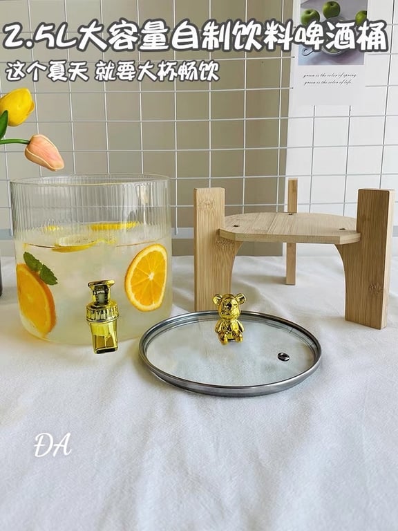 Bình đựng nước thủy tinh có vòi cao cấp