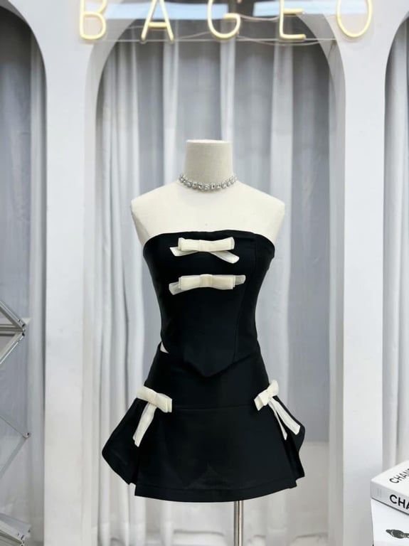 Váy cúp nơ ( size m )