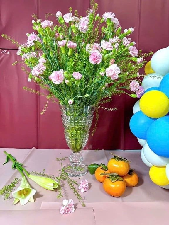 Set 2  BÌNH HOA THUỶ TINH