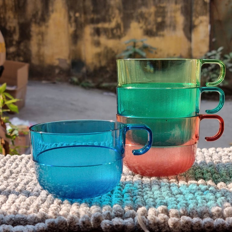 Set 2 Cốc Nhựa Uống Nước Có Quai Cầm 190ml Chính Hãng Tupperware