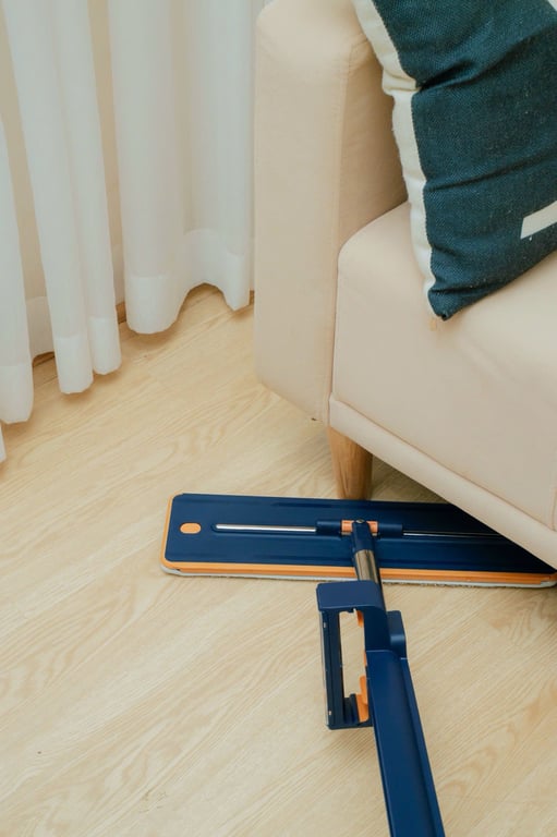 Cây lau nhà tự vắt tích hợp gốm ion diệt khuẩn và gạt nước thông minh Kaiyo