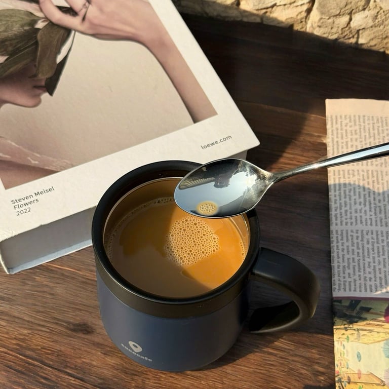 KBN121 - CỐC GIỮ NHIỆT CAO CẤP CÓ NẮP TRƯỢT COCO CAFÉ KAKUSEE