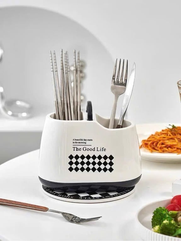 ỐNG ĐỰNG MUỖNG ĐŨA 2 NGĂN