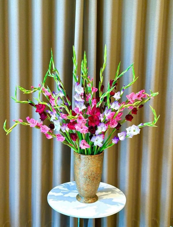 Bình loa kèn Bát Tràng cao 32cm