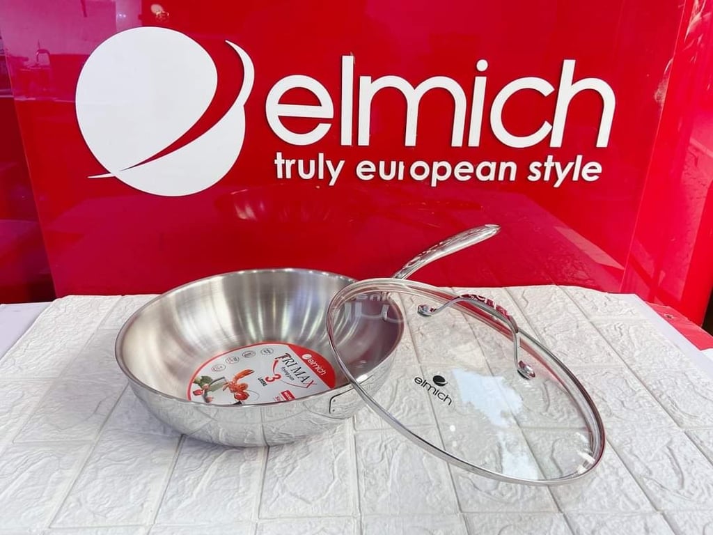 Chiếc chảo Elmich trimax inox đúc liền EL-3738MAX sz 26