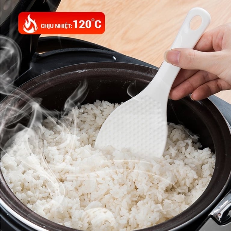 🦋 Muôi xới cơm kèm giá đựng Nhật Bản