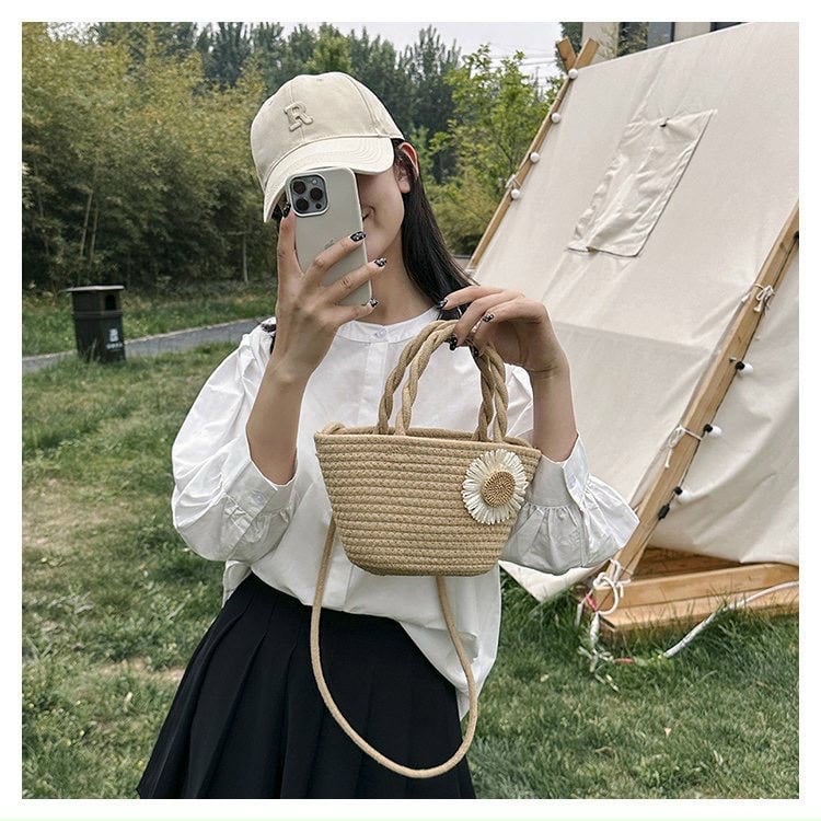 TÚI CÓI ĐEO CHÉO ĐIỂM HOA