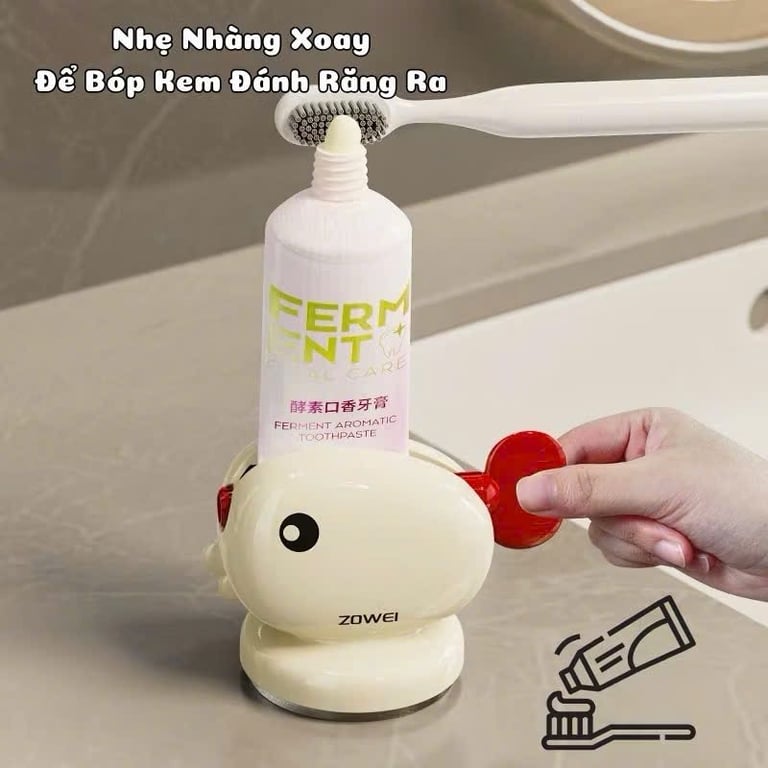 BỘ NẶN KEM ĐÁNH RĂNG HÌNH CÁ VOI